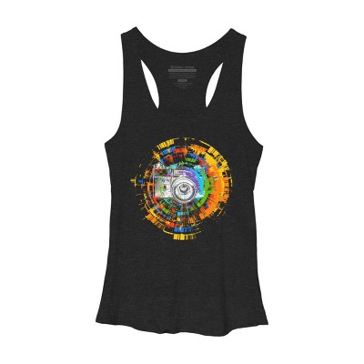 Women's Design By Humans Capture the Colors By clingcling Racerback Tank Top