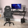 Flash Furniture X10 Gaming Chair Racing Office Computer PC Adjustable Chair with Flip-up Arms and Transparent Roller Wheels - 2 of 4