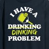 Men's - Instant Message - I Have A Dinking Problem Pickleball Long Sleeve Graphic T-Shirt - 2 of 4