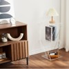 GustoWave Modern Acrylic Ladder Bookcase,3-Tier Transparent Floating Shelves for Small Spaces, Bathroom Storage & Living Room Display - 2 of 4