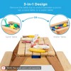 Best Choice Products Kids 3-in-1 Outdoor Convertible Wood Activity