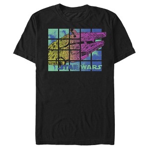 Men's Star Wars Millennium Falcon Color Tile T-Shirt - 1 of 4