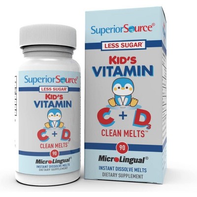 Superior Source Kid’s C + D3 Clean Melts - 90 Ct