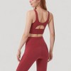 Anna-Kaci Active Women's High Neck Longline Sports Bra with Wide Straps and Keyhole Back for Stylish Medium Support - 2 of 4