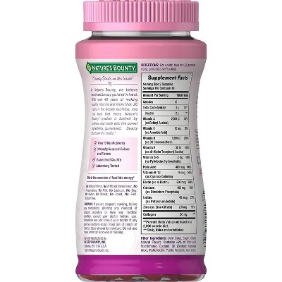 Nature&#39;s Bounty Optimal Solutions Women&#39;s Multivitamin Gummies - Raspberry - 80ct