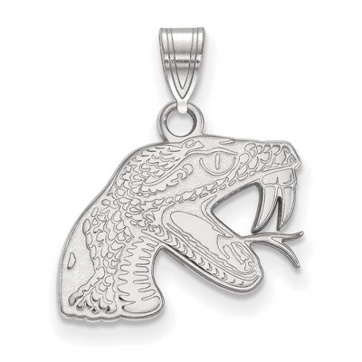 Black Bow Jewelry 14k White Gold Florida A&M Rattlers NCAA Small Pendant