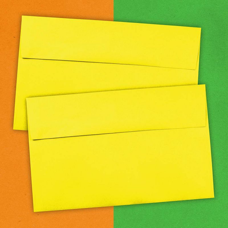 JAM Paper 50pk Brite Hue A10 Envelopes 6" x 9.5", 4 of 6