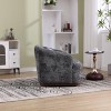 CAVINAS 360 Degree Accent Swivel Chair Barrel Chair Round Comfy Chair Sofa Chair Leisure Armchair - 4 of 4