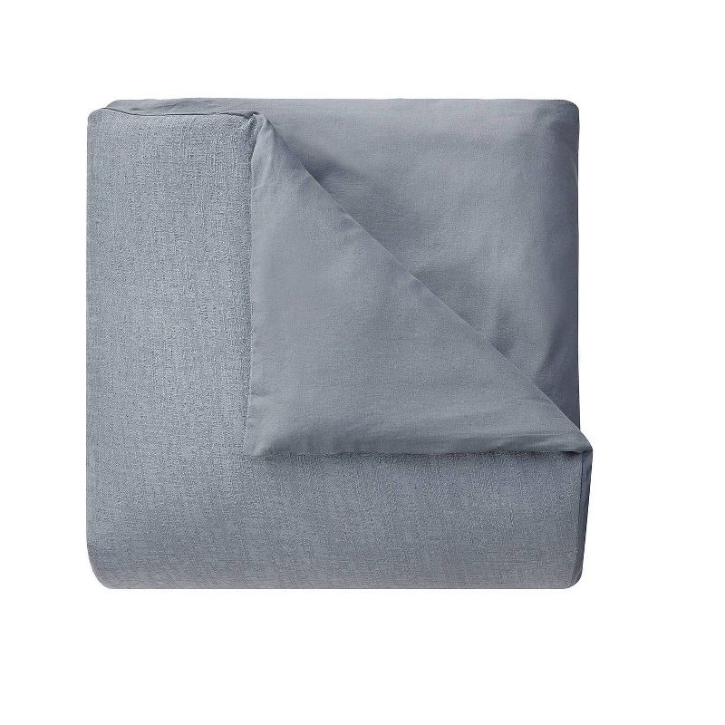 Blue Loom 3pc Vivie Solid Stone Washed Duvet Cover Bedding Set, 6 of 8