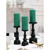 Large Pillar Candles 3x6 Inch ¨C Set of 3 Unscented Dripless Candles, Long Burning Rustic Finish for Weddings, Home Decor - 4 of 4