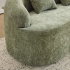 PAGED Curved Loveseat Sofa Compression Couch with Round Armrest, 2 Pillows for Living Room, Home Office - 4 of 4