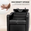 Karl Home Black and White Salon Shampoo Bowl and Chair Backwash Unit with Large Ceramic Bowl - 4 of 4
