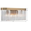 Crystorama Lighting Emory 4 - Light Vanity in  Modern Gold - 3 of 3