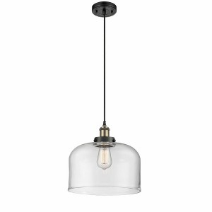 Bell - 1 Light Cord Hung Mini Pendant In Industrial Style-11.38 Inches Tall and 12 Inches Wide - 1 of 1