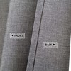 Flax Linen Like 240GSM Heavy Weight Fabric Shower Curtain for Bathroom - 2 of 4