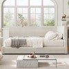 Twin/Full Size L-Shaped Corduroy Upholstered Daybed,4D - ModernLuxe - 2 of 4