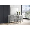 New Classic Furniture, Valentino Vanity Table Stool-Silver - 4 of 4