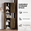 NicBex 69" Tall&Slim Bathroom Storage Cabinet,Freestanding Cabinet with Adjustable Shelves,Doors&Anti-Tipping Device for Kitchen&Living Room - 3 of 4