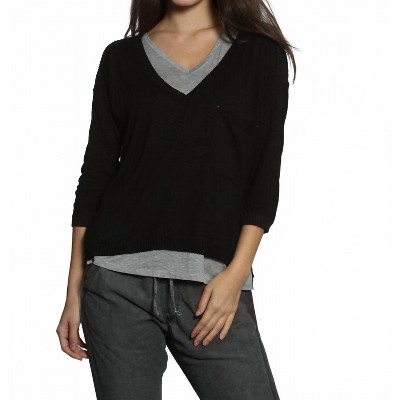 Women's Wo's Rib Back V Neck Top - LABEL+thread