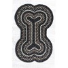 Earth Rugs Large Dog Bone Tread 18"x28", Mocha & Frappuccino Braided Jute, Rustic Pet Rug for Feeding & Lounging Areas - 2 of 3