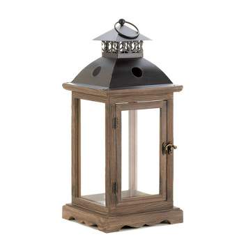 Iron Monticello Outdoor Lantern Brown - Zingz & Thingz