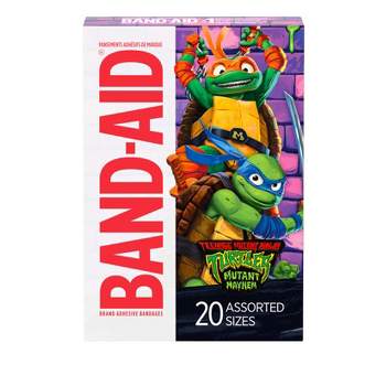 Band-Aid Brand Adhesive Bandages for Kids' - Nickelodeon TMNT - Assorted Sizes - 20ct