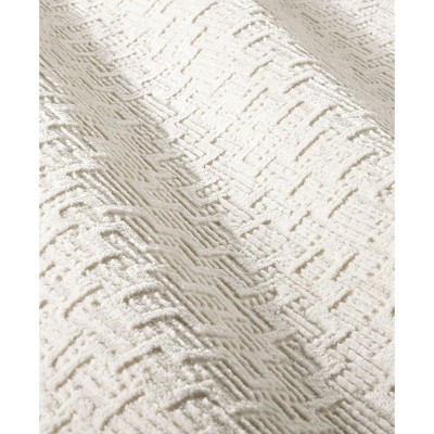 Ivory High-Low Textured Synthetic Runner Rug 1'9" x 7'2"