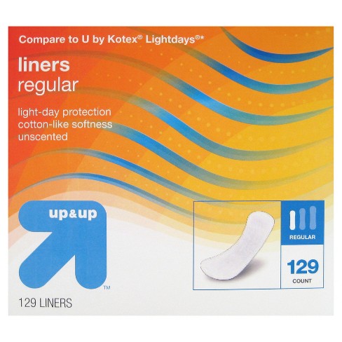 Panty Liners Regular Absorbency 129ct Up Up Target
