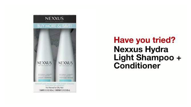 Nexxus Hydra-Light Shampoo &#38; Conditioner Set - 13.5 fl oz/ 2ct, 2 of 9, play video