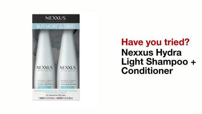Nexxus Hydra-Light Shampoo &#38; Conditioner Set - 13.5 fl oz/ 2ct, 2 of 9, play video