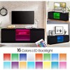 SUGIFT Modern TV Stand for TVs up to 55", Black - 3 of 4