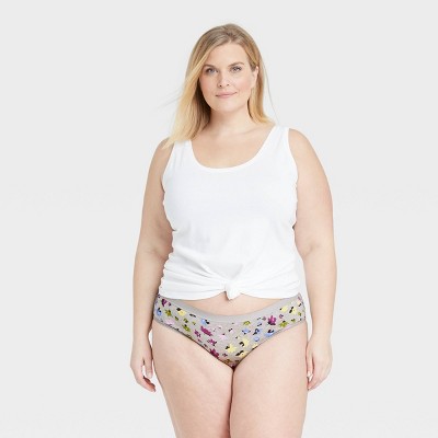Women's Cotton Stretch Hi-cut Cheeky Underwear - Auden™ Gray Xs : Target