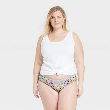 Women's Lace Trim Cotton Bikini Underwear - Auden™ Black 4x : Target