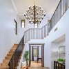 Baoure Black Farmhouse Candle Chandelier Round Rustic Modern Light Fixture High Ceiling Chandeliers 60 Light 40in for Living Room Dining Room Foyer - 4 of 4