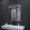 Aluminum Framed Rounded Rectangle Bathroom Wall Mirror,Vanity Mirror - 2 of 4