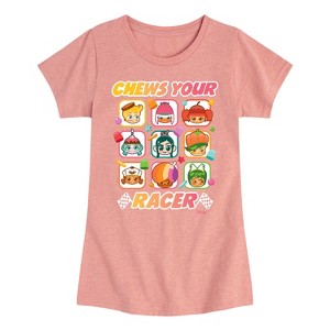 Girls' - Disney - Chews Your Racer Fitted Short Sleeve Graphic T-Shirt - 1 of 3