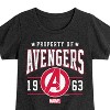 Girls' - Marvel - Avengers Property Of Fitted Short Sleeve Graphic T-Shirt - 2 of 4