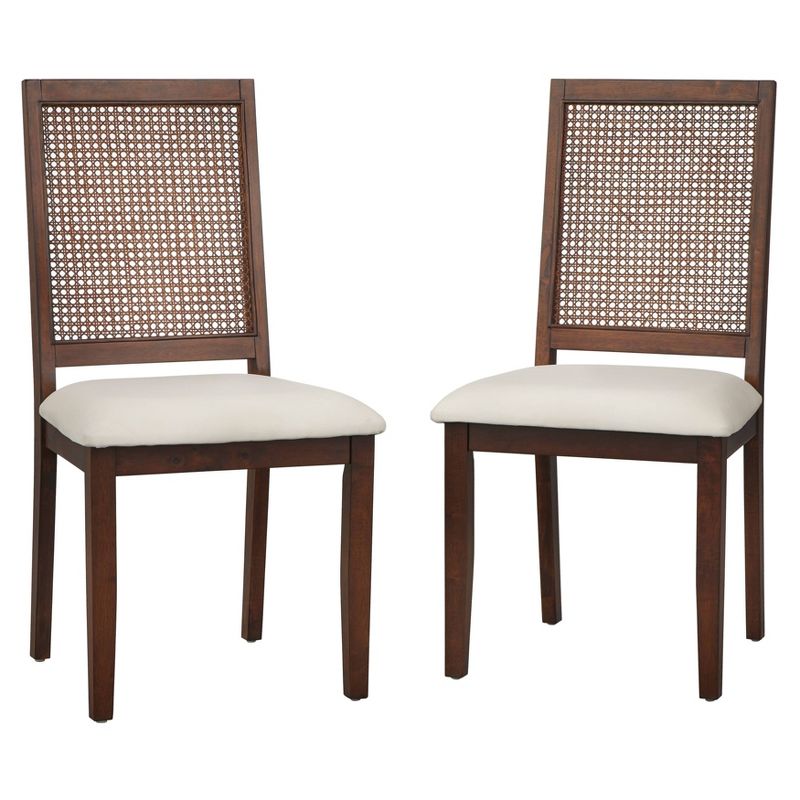 Set of 2 Westmont Dining Chairs Rustic Brown - Lifestorey, 1 of 8