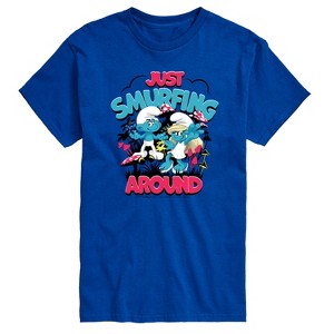 Men's - Smurfs - Just Smurfing Around Short Sleeve Graphic T-Shirt - 1 of 3