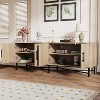 APRILSOUL66.00"Functional 4-Door TV Cabinet ¨C 2 Storage Spaces, Adjustable Shelves, Ideal for Living Room Organization - 2 of 4