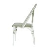 Christopher Knight Home Brandy Patio French Bamboo Finish Aluminum and Faux Rattan Bistro Chairs (Set of 2) - 4 of 4