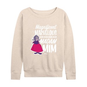 Women's - Disney - The Sword And The Stone Lightweight French Terry Wide Neck Long Sleeve Shirt - 1 of 4