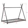 Accent Bed Frame Modern Triangle Roof Design with Decorative Bar for Kids Bedroom 78in - 3irtyhousy - 4 of 4