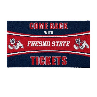 Evergreen Come Back with Tickets Fresno State 28" x 16" Woven PVC Indoor Outdoor Doormat