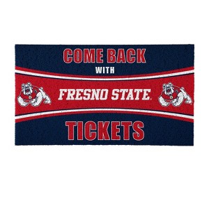 Evergreen Come Back with Tickets Fresno State 28" x 16" Woven PVC Indoor Outdoor Doormat - 1 of 4