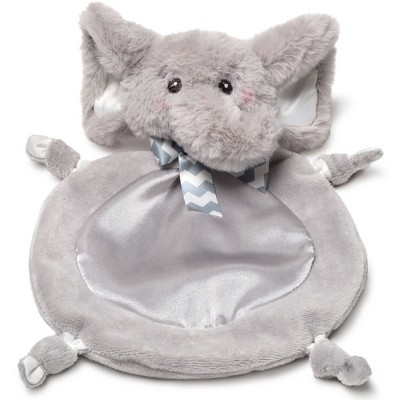 Bearington Baby Wee Spout, 8 x 7 Inch Small Gray Elephant Stuffed Animal, Jungle Nursery Decor, Baby Security Blanke