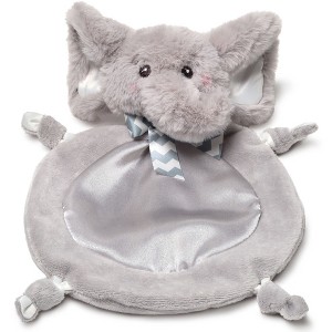 Bearington Baby Wee Spout, 8 x 7 Inch Small Gray Elephant Stuffed Animal, Jungle Nursery Decor, Baby Security Blanke - 1 of 4
