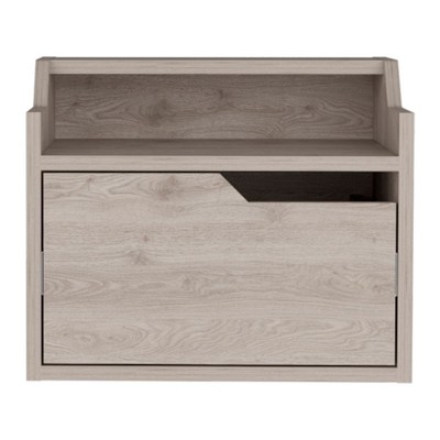 NicBex 15.7 inch Wide Floating Nightstand with 1 Drawer,Modern Side Table with Open Shelf,Bedside Table for Bedroom,Living Room