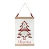 Wood Beaded Merry Christmas Banner (Set of 2) - 3 of 3