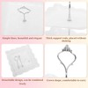 Unique Bargains 2 Tier Dessert Cupcake Stand Square Cup Cake Holder Tower White Silver Tone - 3 of 4